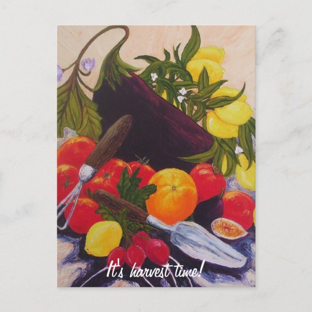 Carte Postale Fruits & Vegetables Medley (Devant)
