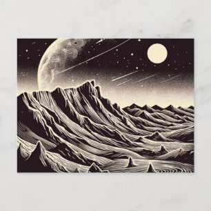 Carte Postale FSF Mars Paysage coupe à bois 3