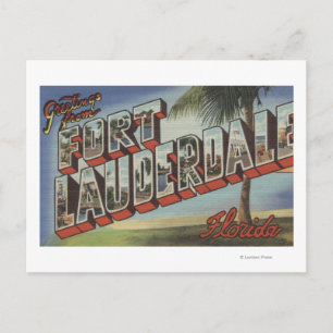 Carte Postale Ft. Lauderdale, Floride - Grandes scènes de lettre