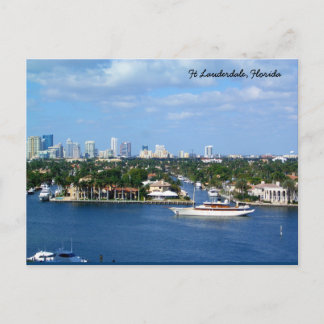 Carte Postale Ft Lauderdale Intracoastal Waterway & Skyline