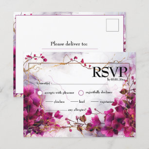 Carte Postale Fuchsia Enchantement : Aquarelle