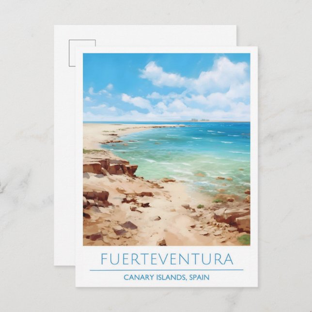 Carte Postale Fuerteventura Canaries Espagne Voyage (Devant / Derrière)