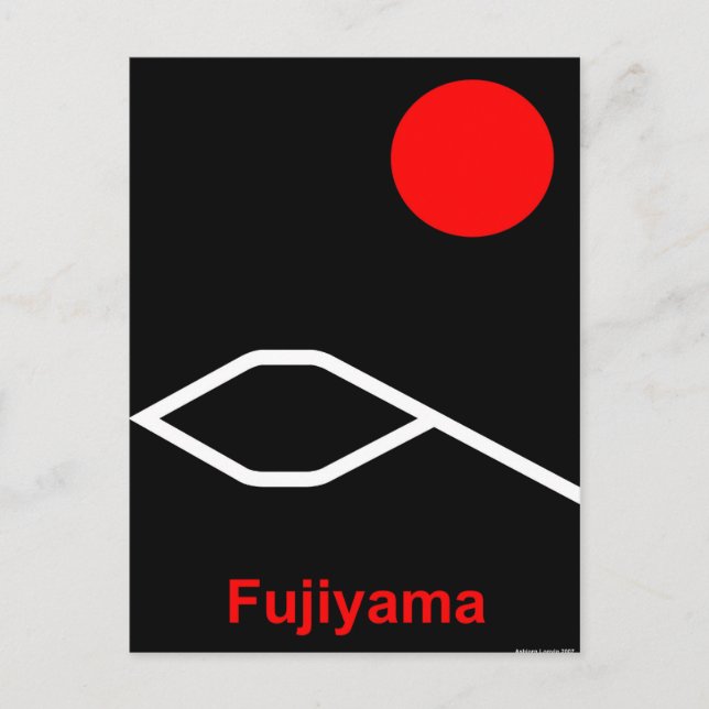 Carte Postale Fujiyama (Devant)