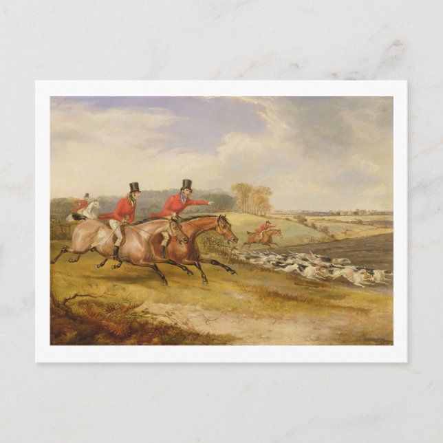 Carte Postale Full Cry, Bachelor's Hall, 1835 (huile sur toile) (Devant)