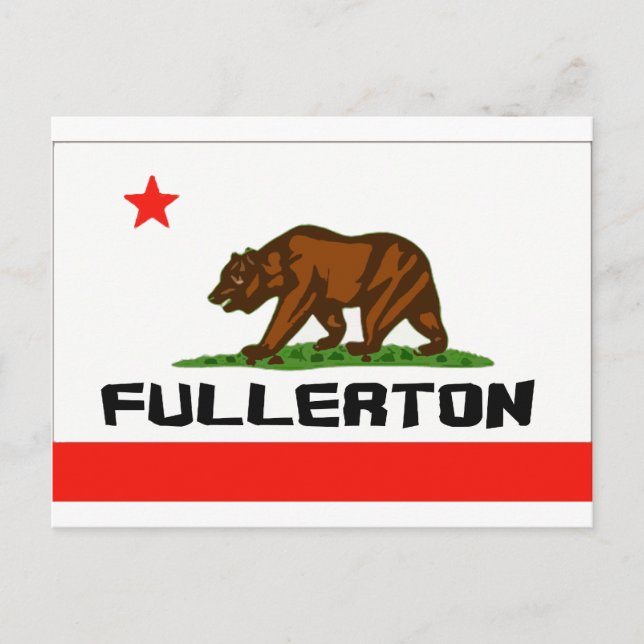 Carte Postale Fullerton, Ca — Produits (Devant)