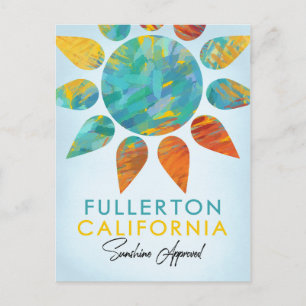 Carte Postale Fullerton California Sunshine Travel