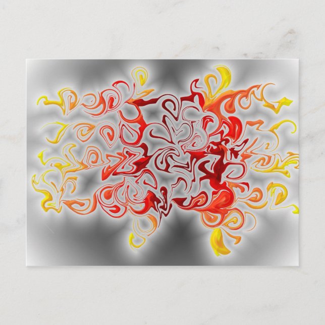 Carte Postale Fumée et flammes (Devant)