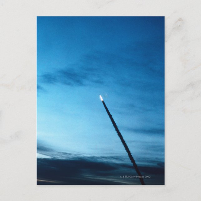 Carte Postale Fumer derrière la navette spatiale (Devant)