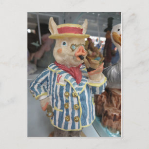 Carte Postale Fumer le porc