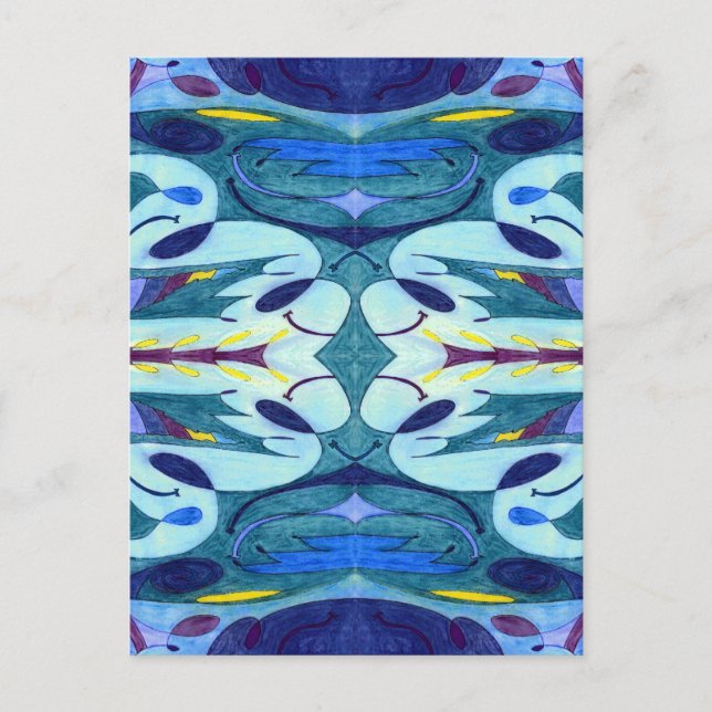 Carte Postale Fumes bleues (Devant)