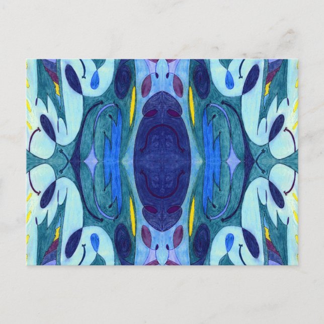 Carte Postale Fumes bleues (Devant)