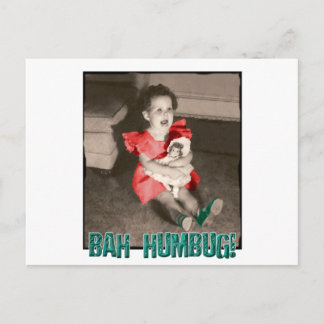 Carte postale fumiste de Noël de Bah