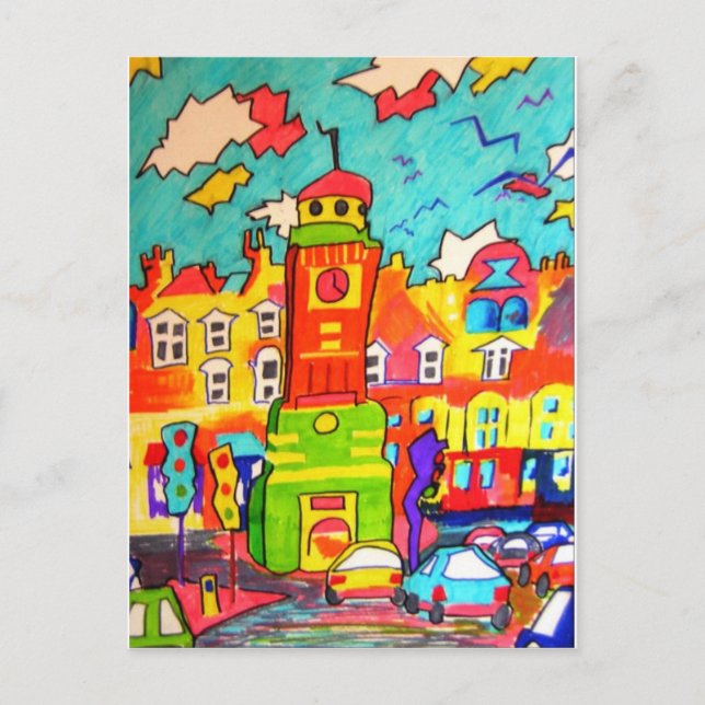 Carte Postale Fun Cloctower (Devant)