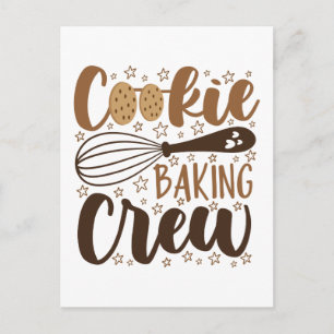 Carte Postale Fun Cookie Baking Creative