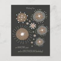 Fun inventif feu d'artifice dessiné à la main CC11