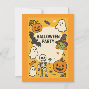Carte Postale Fun Kids Halloween