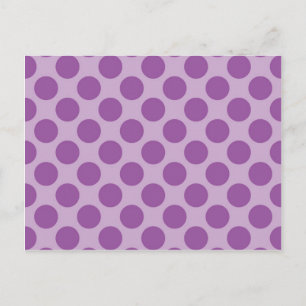 Carte Postale Fun Purple sur Purple Pois Cadeaux Motif