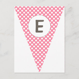 Carte Postale Fun Stripe and Polka Dot Personnalisable Drapeau B