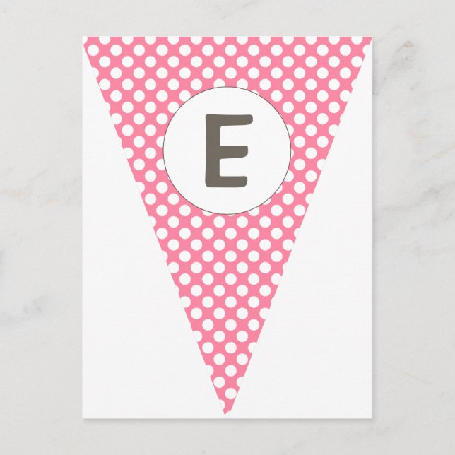 Carte Postale Fun Stripe and Polka Dot Personnalisable Drapeau B (Devant)