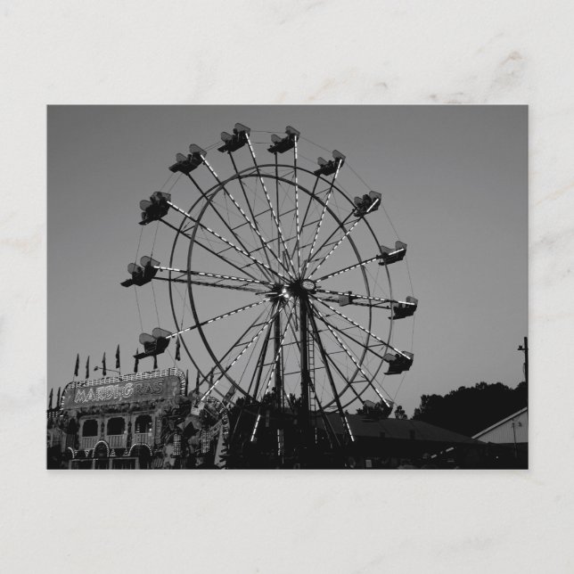 Carte Postale Fun Time Riding La Ferris Wheel et Carnival (Devant)