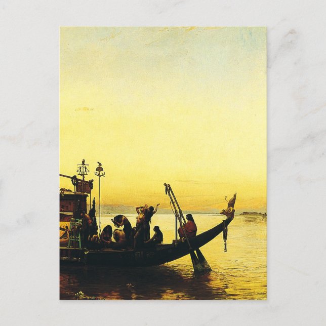 Carte Postale Funérailles d'une maman sur le Nil par Frederick A (Devant)