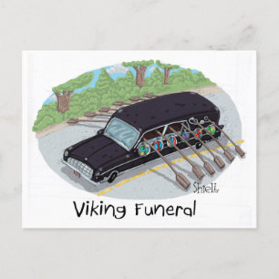 Carte Postale Funérailles viking.