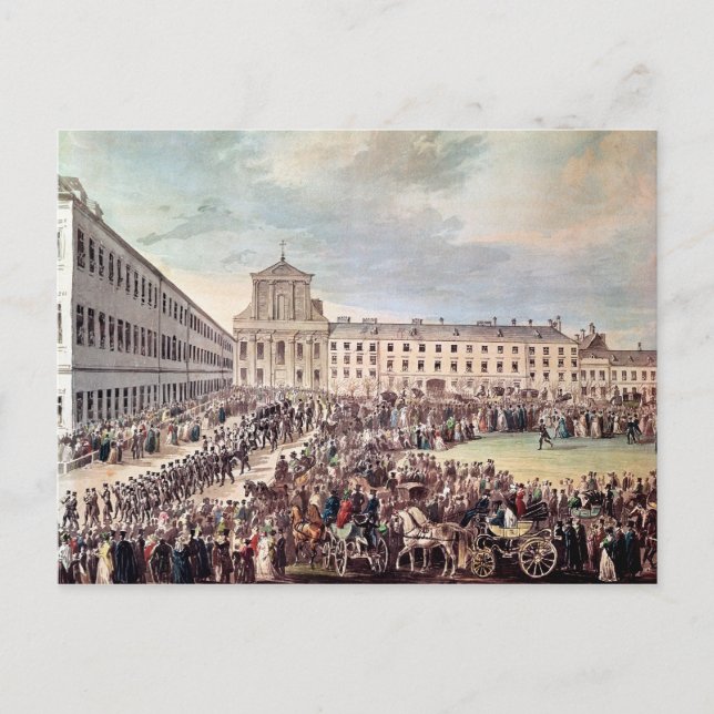 Carte Postale Funeral of Ludwig van Beethoven  in Vienna (Devant)