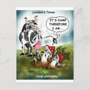 Carte Postale Fungi Philosophie Drôle Cadeaux Tee - shirts et Ob