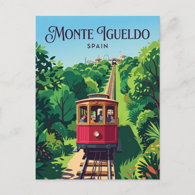 Carte Postale Funiculaire de Monte Igueldo Espagne (Devant)