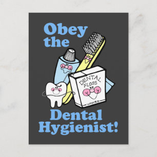 Carte Postale Funky Dental Hygienist