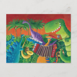 Carte Postale Funky Dinosaur Band