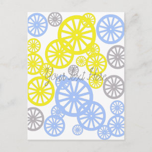 Carte Postale Funky Happy Wheel Circle Motif produit