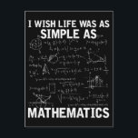 Carte Postale Funky Math Enseignant Mathématiques Nerd<br><div class="desc">Citation de Math Lover pour mathématicien. Mimique Mathématiques enseignant mathématiques Nerd.</div>