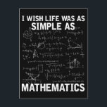 Carte Postale Funky Math Enseignant Mathématiques Nerd<br><div class="desc">Citation de Math Lover pour mathématicien. Mimique Mathématiques enseignant mathématiques Nerd.</div>