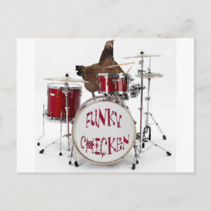 Carte Postale Funky poulet