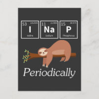 Funky Science Pun Chimie Sloth Nap Lover