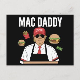 Carte Postale Funky Trump Fries Fries Fries Mac Daddy
