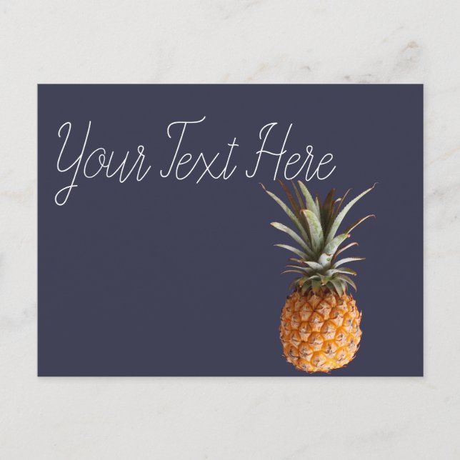 Carte postale Funky Yummy Pineappy (Devant)