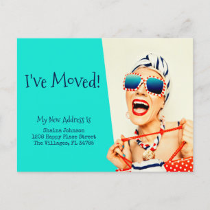 Carte Postale Funny Beach Lady I've Moved