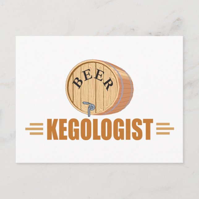 Carte Postale Funny Beer Keg (Devant)