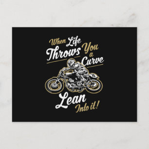 Carte Postale Funny Biker Citations Sarcastic Motorcycle Rider C