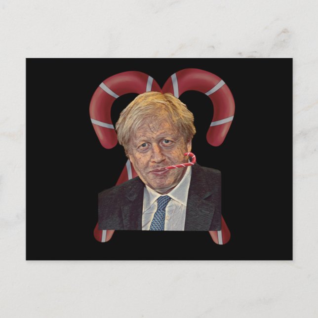 Carte Postale Funny Boris Johnson Christmas (Devant)