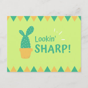 Carte Postale Funny Cactus Triangles