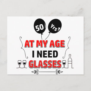 Carte Postale Funny cadeau d'anniversaire de 50e année