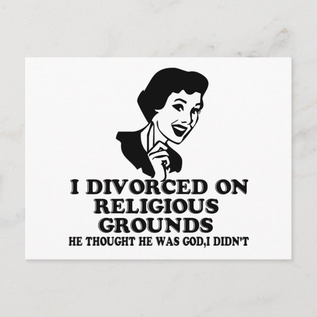 Carte Postale Funny divorce (Devant)