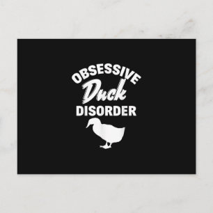 Carte Postale Funny Duck Hunting Odd Obsessive Duck Disorder