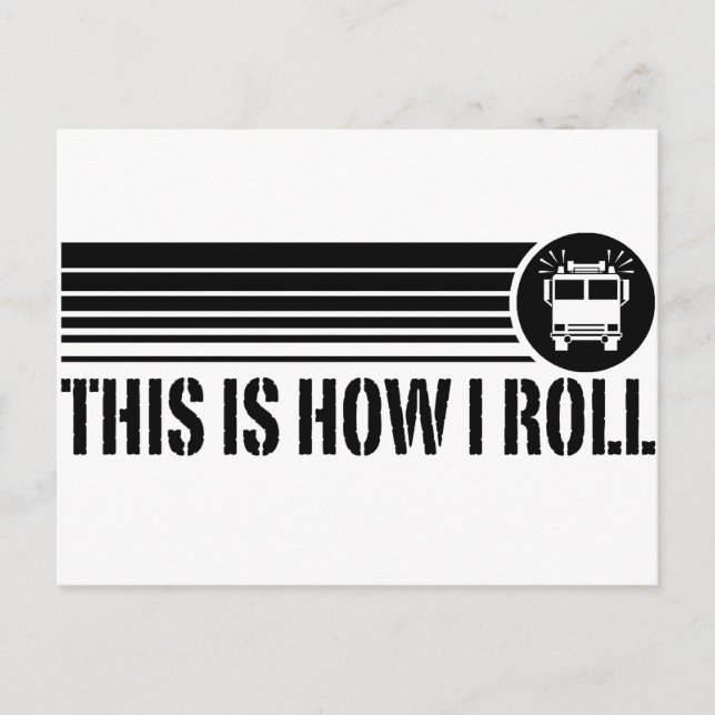 Carte Postale Funny Firefighter (Devant)