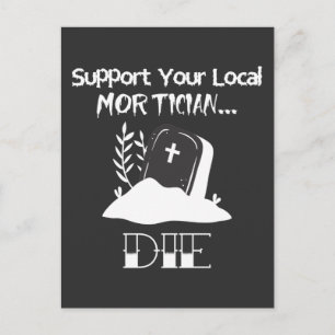 Carte Postale Funny Funeral Director Humour Mortician Support