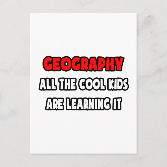Carte Postale Funny Geography Teacher Shirts and Gifts (Devant)