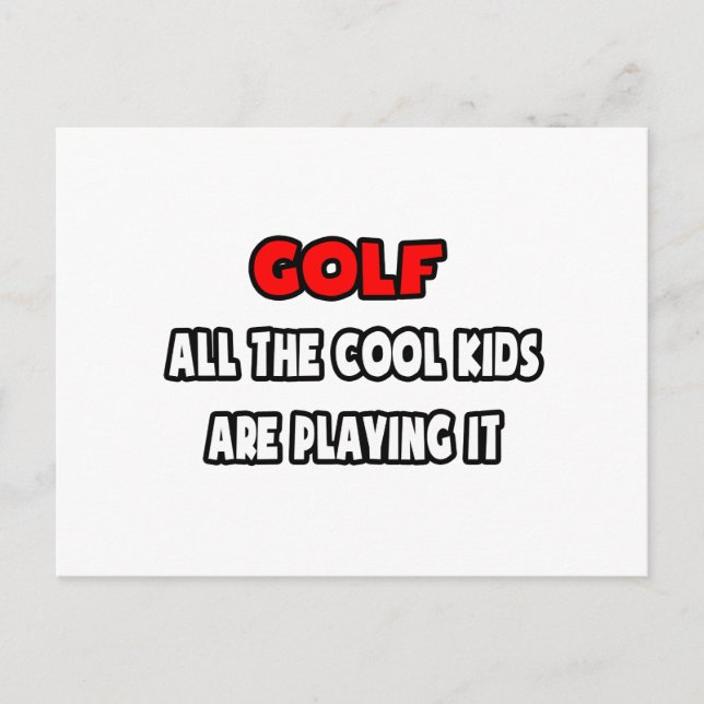 Carte Postale Funny Golf Coach Chemises et cadeaux (Devant)